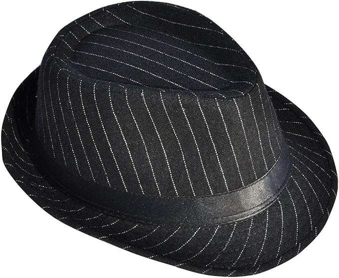 black short brim hat