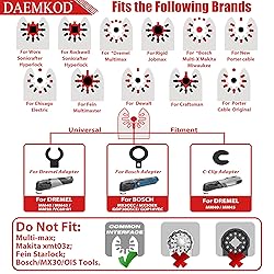 DAEMKOD Diamond Oscillating Blade, 3 Types