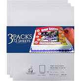 KopyKake Frosting Sheets &ndash; Premium Edible Printable Sugar Icing Papers &ndash; Ideal for Personalized Cakes, Cookies, Cupcakes, &amp; More &ndash; Kosher &amp; Halal Certified &ndash; 1/4 Size (7.5&rdquo; x 10&rdquo;), 72 Sheets (3-Pack)