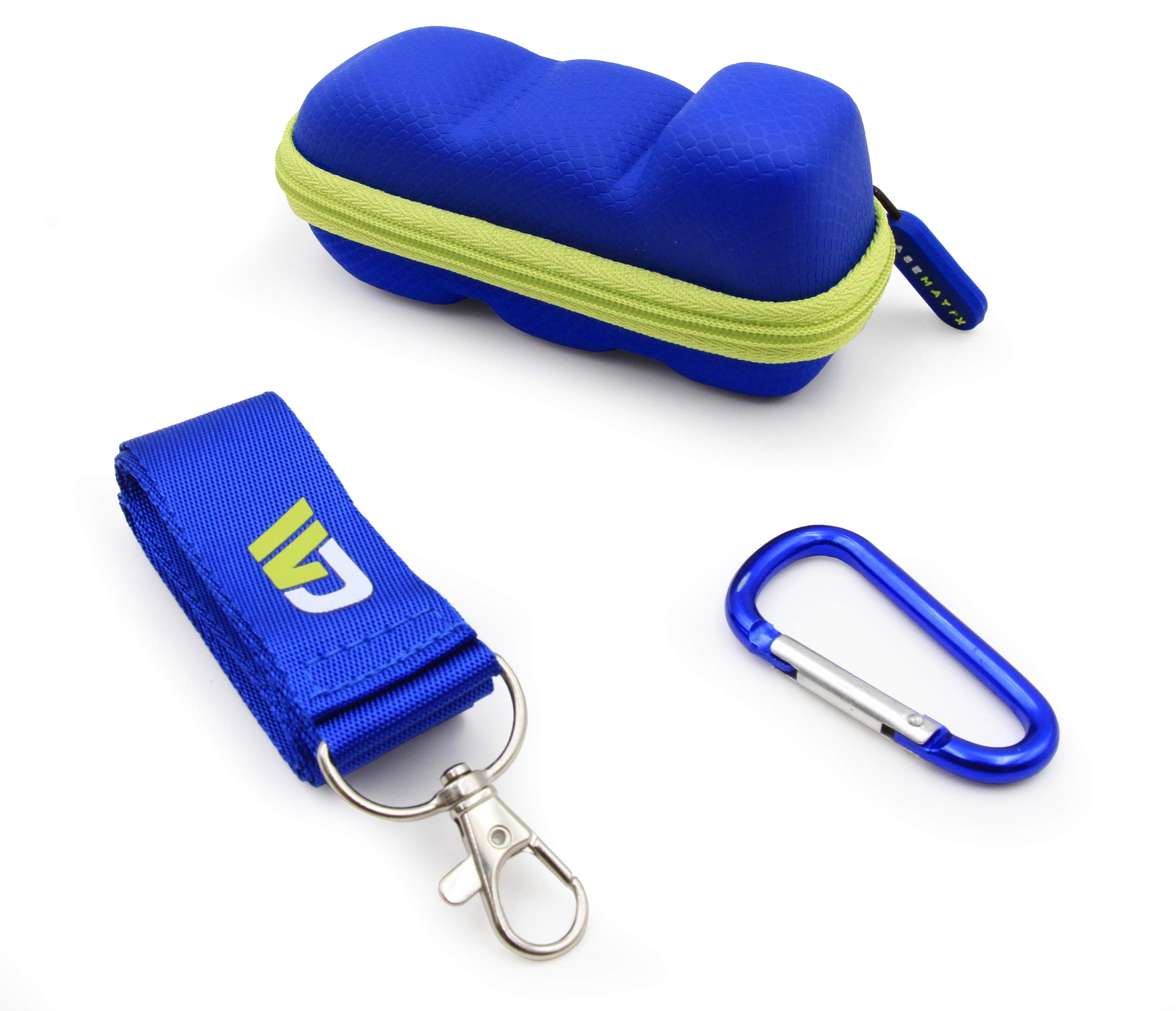 CASEMATIX Blue Green Travel Case Compatible with Asthma Inhaler, Includes Case Only