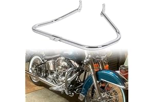 ECOTRIC Chrome Engine Guard Highway Crash Bar Compatible with 2000-2017 Harley Heritage Softail Fat Boy Springer FLST Replacement for HD49004-00