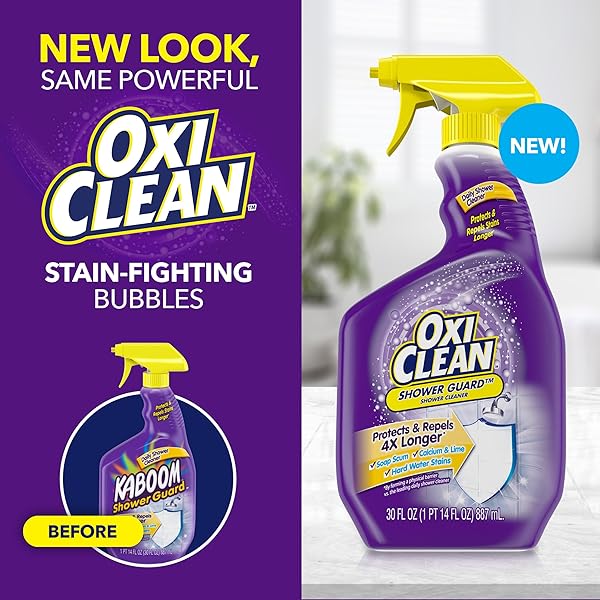 OXICLEAN SHOWER GUARD DAILY SHOWER CLEANER, 30 OZ., PROTECTS & REPELS STAINS