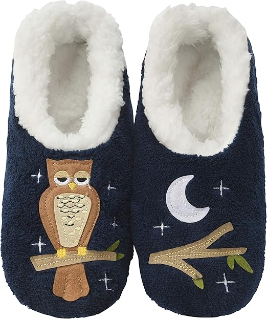 Snoozies Pairables Womens Slippers House Slippers Up Owl Night