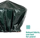 LIVIVO Heavy Duty Round Fire Pit Cover – Waterproof & UV-Resistant Green view 3