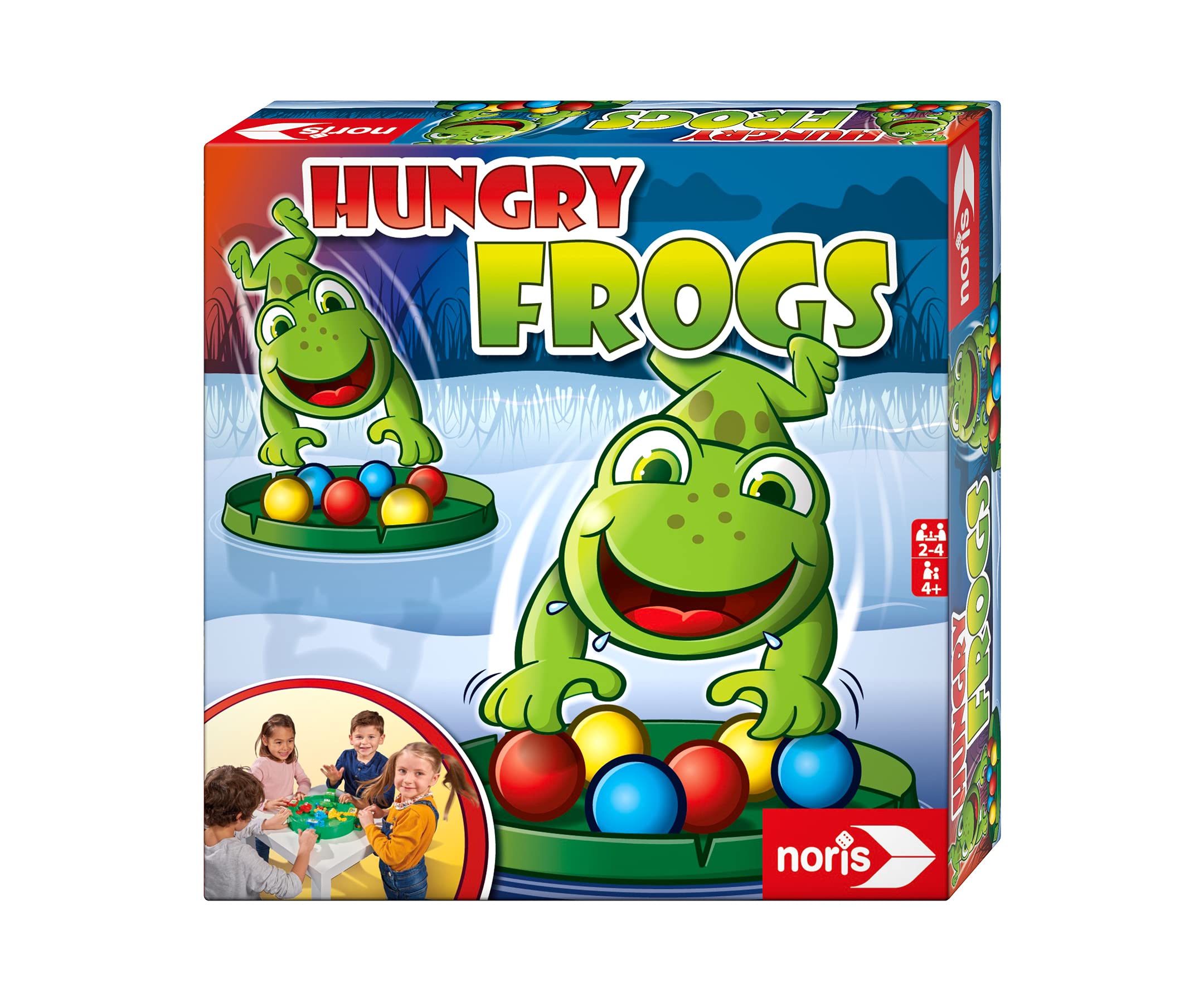 Noris 606061859 - Hungry Frogs, the fun catch and snap game for young and old, for children from 4 years