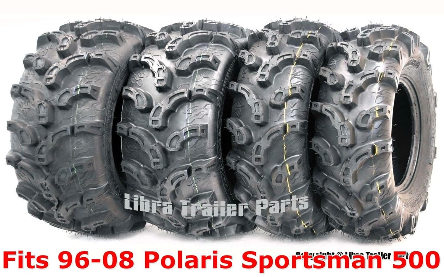 Amazon.com: 96-08 Polaris Sportsman 500 Full Set ATV tires 25x8-12 &  25x11-10 Premium Mud: Automotive