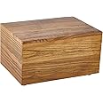 WEVOIRD Rustic Solid Barn Wood Burial Cremation Urn Boxes and Casket for Human Ashes Adult Man or Woman up to 240 lbs