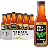 Pure Leaf Iced Tea, Sweetened Lemon, Real Brewed Tea, 18.5 Fl Oz Bottles (Pack of 12)