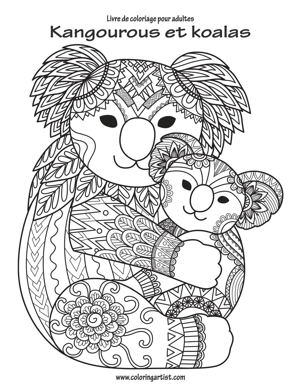 Livre De Coloriage Pour Adultes Kangourous Et Koalas 1 French Edition Snels Nick Amazon Com Books
