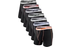 Separatec Cotton Dual Pouch Men's Underwear Comfortable Soft Breathable Everyday Boxer Briefs for men 7 Pack