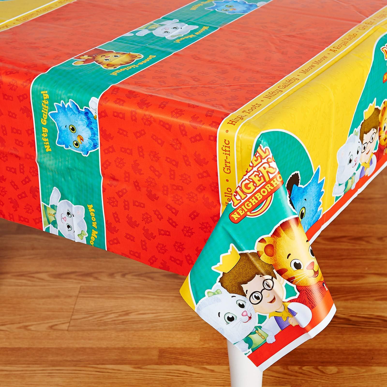 Birthday Express Daniel Tiger Party Supplies - Plastic Tablecover