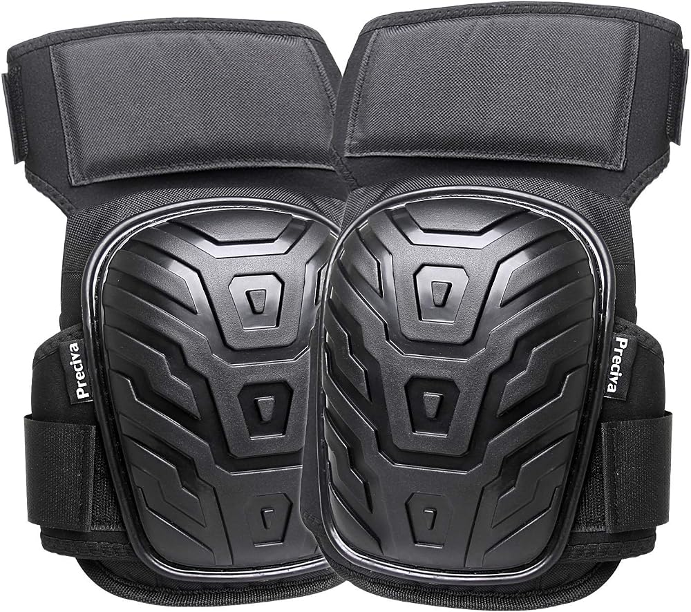 Preciva Work Knee Pads Heavy Duty Gel Foam Padding Anti-Slip Straps for
