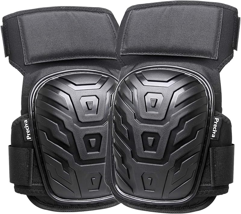 Preciva Work Knee Pads Heavy Duty Gel Foam Padding Anti-Slip Straps for