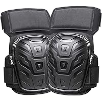 Knee Pads, Preciva Professional Gel Knee Pads for Work, Heavy Duty High Anti-Slip Straps and Double Gel Cushion Foam Padding 