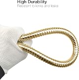 Xcel Home 1.2m Gold Leakproof Flexible Stainless Steel Anti-Kink Shower Hose view 5