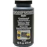 FolkArt FA2725 Multi-Surface Chalkboard Paint (16 Ounce), 2725 Black