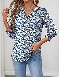 LOMON Women's 2025 Fashion Tops 3/4 Length Sleeve