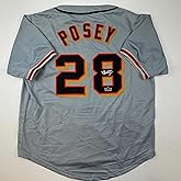 Facsimile Autographed Buster Posey San Francisco Grey Reprint Laser Auto Baseball Jersey Size Men's XL