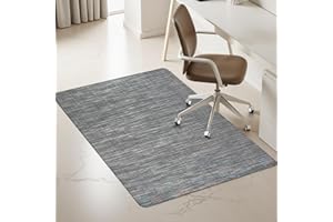 Azadx Office Chair Mat for Hardwood Floor 36" x 48" Heavy Duty Chair Mat for Hardwood Floors Slip Resistant Floor Protector for Home Office Computer Desk Chair Mat for Rolling Chairs, Dark Grey