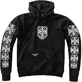 West Coast Choppers WCC DOMINATOR EMBROIDERED HOODY - BLACK