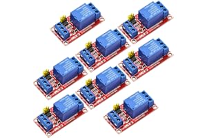 DaFuRui 5v Relay Module，8Pack 1 Channel Relay Module 5v Relays Board with Optocoupler Support High/Low Level Trigger for Arduino Relays