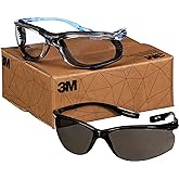 3M Safety Glasses, Virtua CCS and Virtua Sport CCS 2-Pack, Anti-Fog, ANSI Z87, Corded Ear Plug Control System, Removable Foam Gasket, 1 Pair of Clear Lens and 1 Pair of Gray Lens