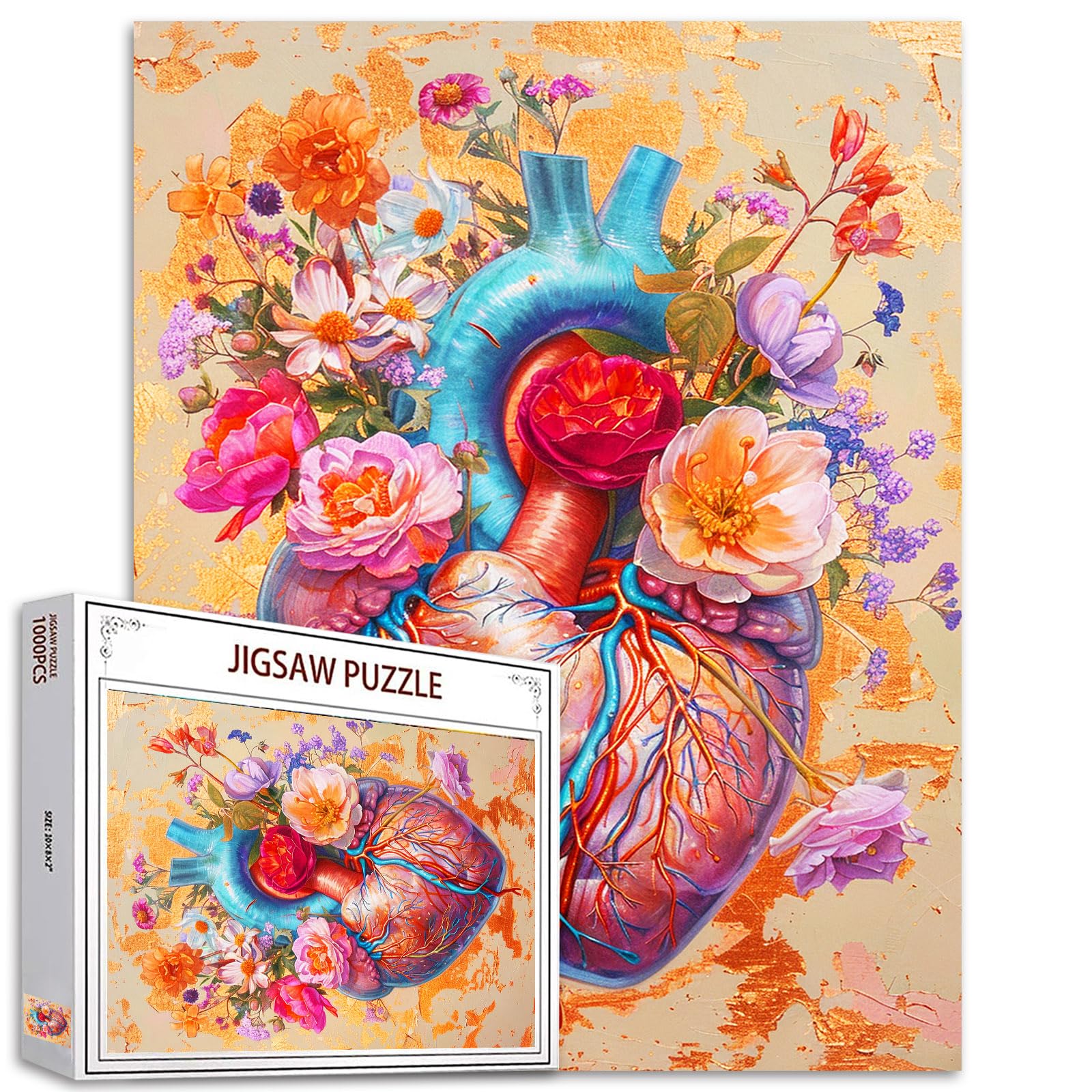 Tucocoo Puzzle 1000 Pezzi Giraffa Astratta – Poster HD Incluso – 70x50cm – Decorazione Parete