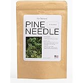Pine needle tea, wild-foraged in the USA, picked from northern white pines | Protects against infection, strengthens immunity, high in antioxidants, natural suramin (40 Count (Pack of 1))