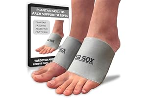 SB SOX Arch Support Sleeves for Plantar Fasciitis Relief (1 Pair) – Foot Compression Sleeves for Plantar Fasciitis and Arch Support for Everyday Use