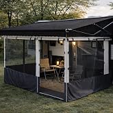 ShadePro - Base Camp RV Awning Screen Room for Travel Trailers- Add Room for Your Family Under Your RV Awning - Travel Trailer Screen Room for RV Patio (10 Feet)
