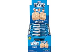 Rice Krispies Treats Marshmallow Snack Bars, Lunch Snacks, Original, 26oz Box (20 Count)