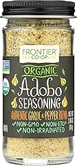 Frontier Co-op Organic Adobo Seasoning, Sea Salt with Organic Garlic, Onion, Black Pepper, Oregano, Bay Leaf, Turmeric | 2.86