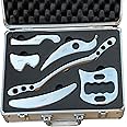 NCCYOOT Gua sha Set, IASTM Tool Gua Sha Stainless Steel Muscle Scraper Set of 6 Picese for Soft Tissue Therapy and Reduce Arms,Legs,Back, Shoulder Muscle Pain(6 pcs)