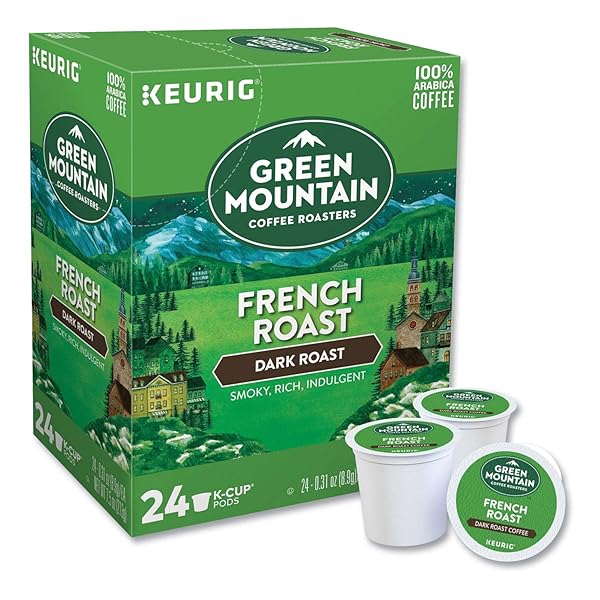 GREEN MOUNTAIN COFFEE FRENCH ROAST, K-CUP PORTION PACK FOR KEURIG K-CUP BREWERS, 24-COUNT