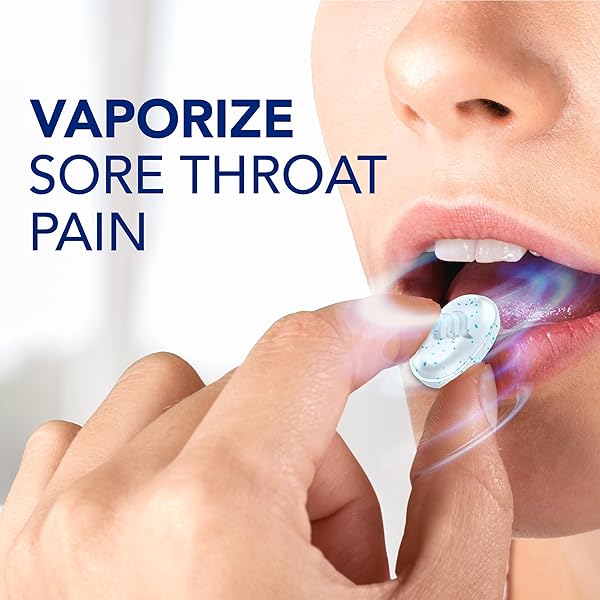 VICKS VAPOCOOL SEVERE MEDICATED SORE THROAT DROPS, MAX STRENGTH MENTHOL, SOOTHES SORE THROAT PAIN, WINTERFROST FLAVOR, 45CT