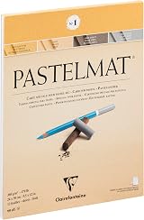 Clairefontaine Pastelmat Pad 24x30cm 12 Sheets 360gsm Assorted Colours