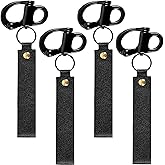 NBPLUS Quick Release Clip Shackle for SCBA Mask, Firefighter & Marine with Leather Strap Handles for Emergency Situations 316 Stainless Steel Snap Shackles Rigging, Fireman Clasp Gear Accessories Tool
