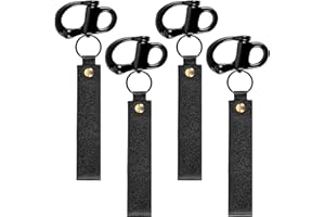 NBPLUS Quick Release Clip Shackle for SCBA Mask, Firefighter & Marine with Leather Strap Handles for Emergency Situations 316 Stainless Steel Snap Shackles Rigging, Fireman Clasp Gear Accessories Tool