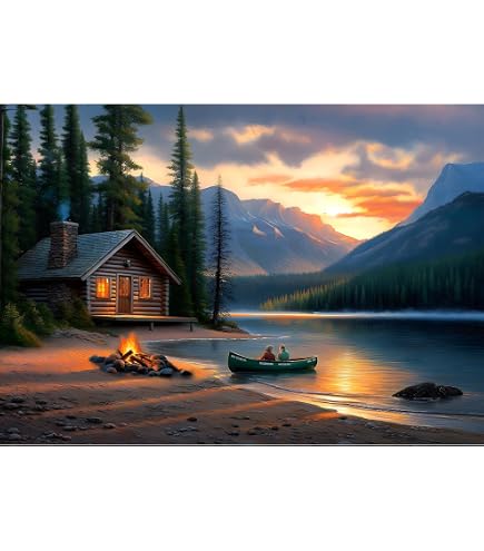 Cobble Hill 500 Piece Puzzle - Winter in The Park - Sample Poster Included
