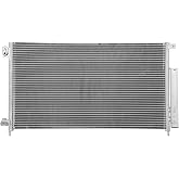 SCITOO 3086 Air Conditioning A/C Condenser for Honda Model | A/C Condenser Compatible with Honda Accord 2.4L/3.0L 2003-2007, Parallel Flow Aluminum Core