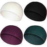 Muslim Kufi Hats Tupi for Men - Kufi Skull Caps - Comfortable and Stylish Prayer Cap Crochet Beanie for Muslim Clothes & Islamic Gifts - 4 caps Multi