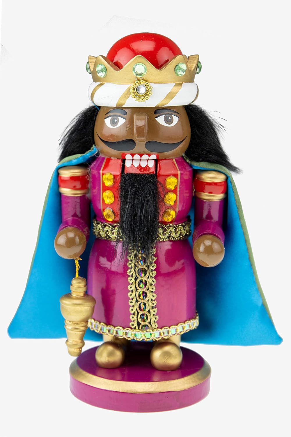Nutcrackers - Clever Creations Wiseman with Frankincense 6 Inch Traditional Wooden Nutcracker, Festive Christmas Décor for Shelves and Tables