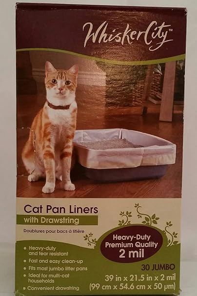 Whisker city large elastic cat pan liners Clearance