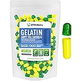 XPRS Nutra Size 000 Empty Capsules - 100 Count Empty Gelatin Capsules - Empty Pill Capsules - DIY Supplement Capsule Filling 