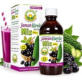 BASIC AYURVEDA Jamun Karela Herbal Mix Juice with Holy Basil | 16.23 Fl Oz (480ml) | Natural Indian Black Berry &amp; Bitter Gourd Juice | Plant-Based Ayurvedic Wellness Drink | No Added Sugar