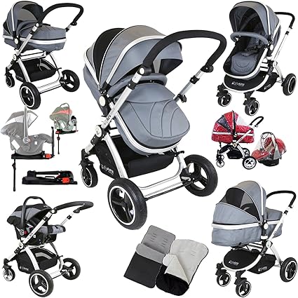 poussette 3 en 1 base isofix