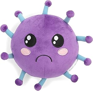 Microbe Plush Stuffed Toy for Educational Purposes, COVID Awareness (9 Inches)