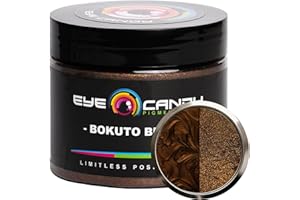 Eye Candy Pigments Premium Brown Mica Powder - Bokuto Brown (50gr) - for Epoxy, Resin, Soap, Paint, Woodworking, Acrylic Pouring, Bath Bombs, Fishing Lures - DIY Arts and Crafts Additive