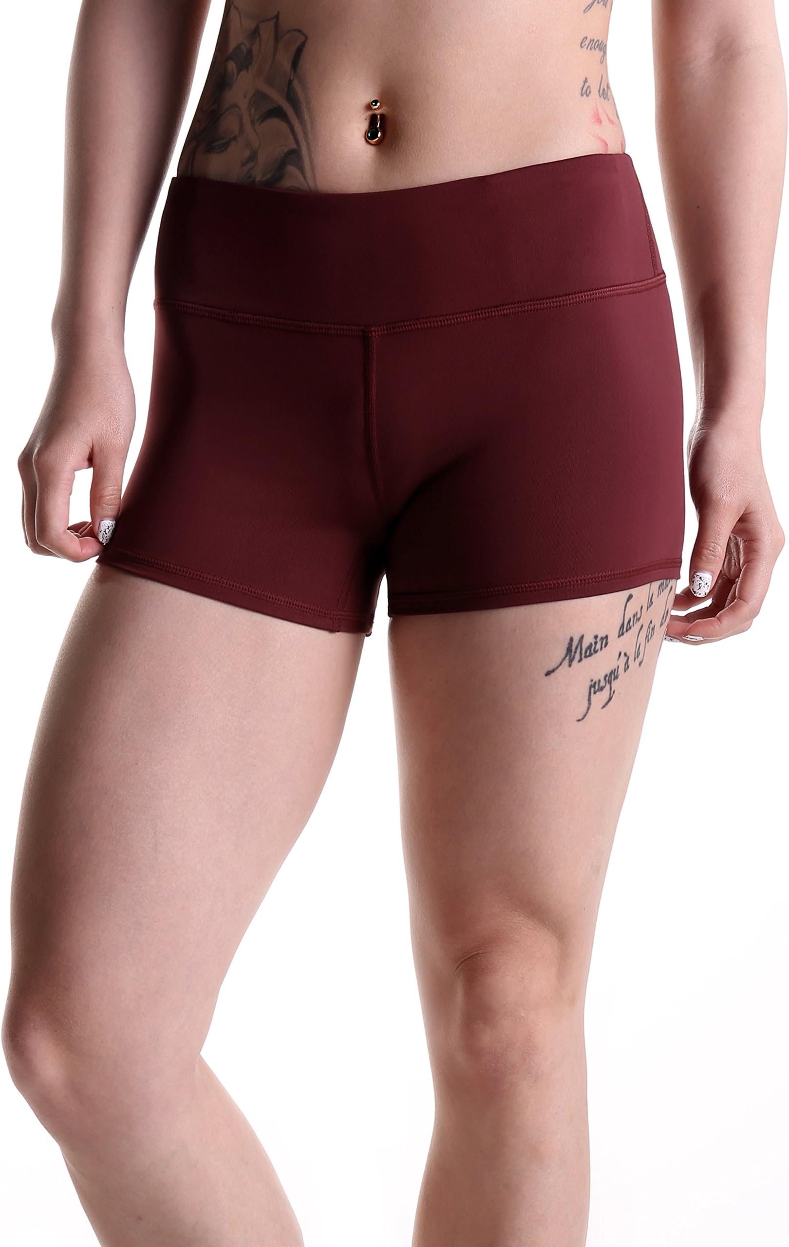 Tough ModeWomen's 3" Athletic Workout Volleyball Running WOD Compression Shorts