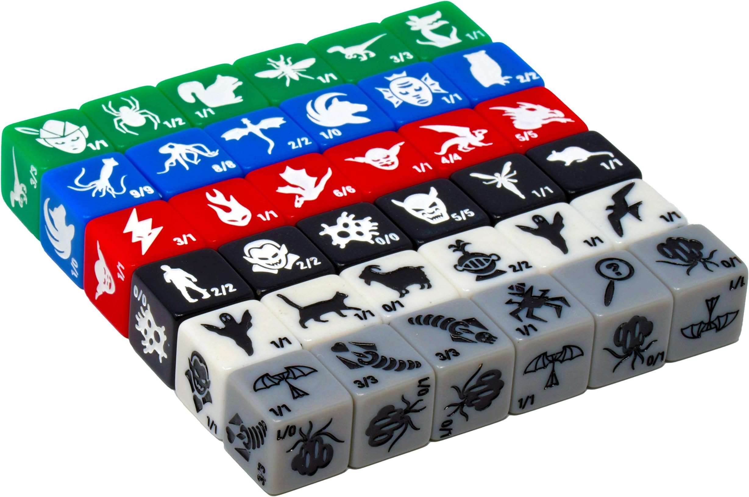 36 Token dice . 6X of Each Color. Great for Magic The Gathering.